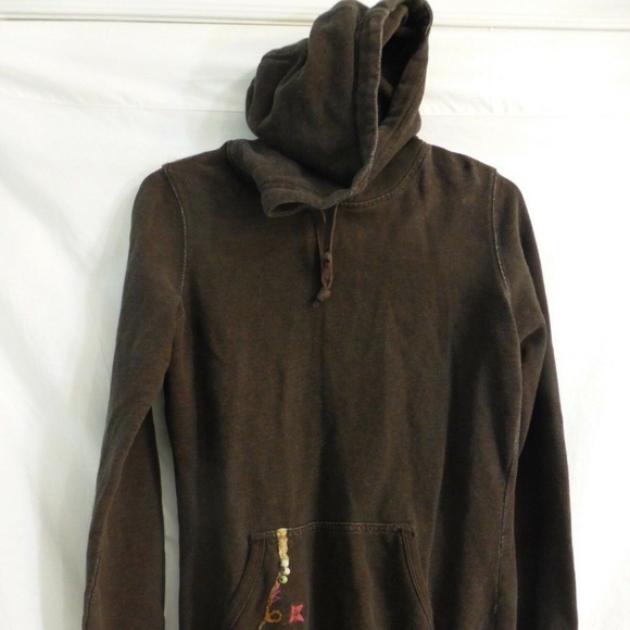 Aritzia Tops - ARITZIA TNA, brown, extra small, xs, anorak hoodie